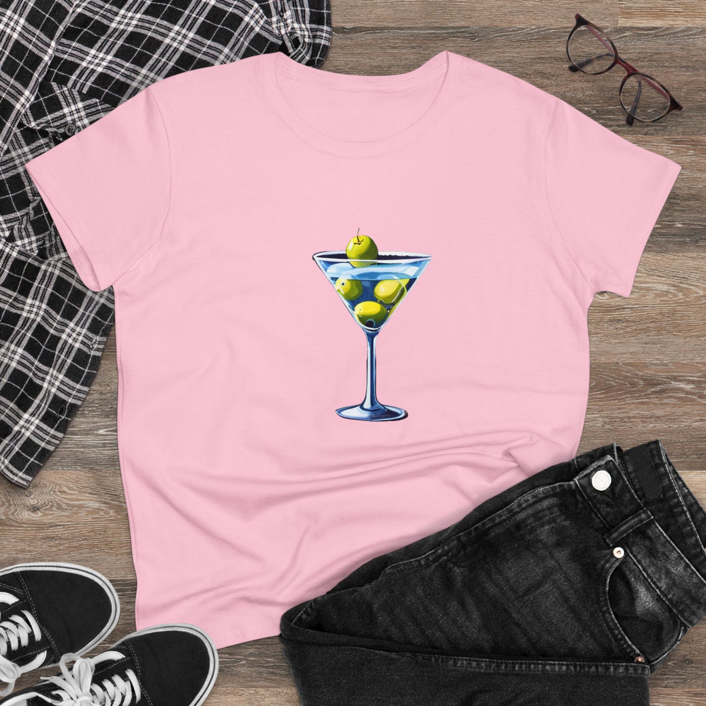 Martini T-Shirt, Women's Martini Cotton Tee