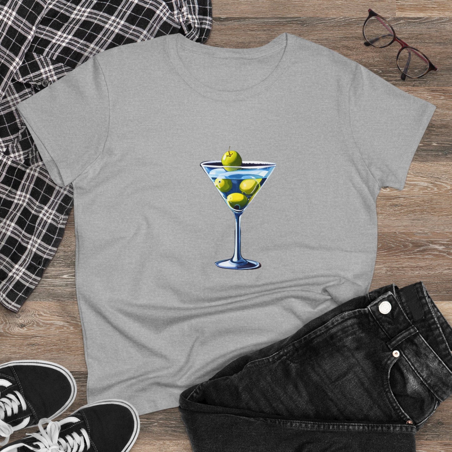 Martini T-Shirt, Women's Martini Cotton Tee