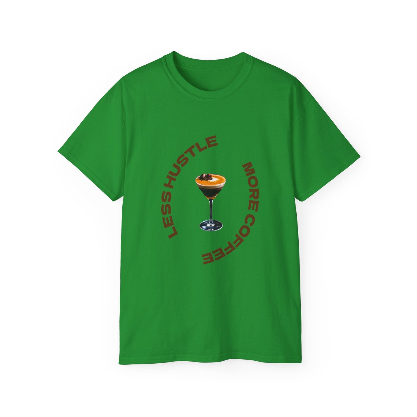 Coffee Lovers Unisex Tee - Less Hustle More Coffee Shirt, Casual Wear, Gift for Baristas, Coffee Addicts, Funny T-Shirt, Everyday Style
