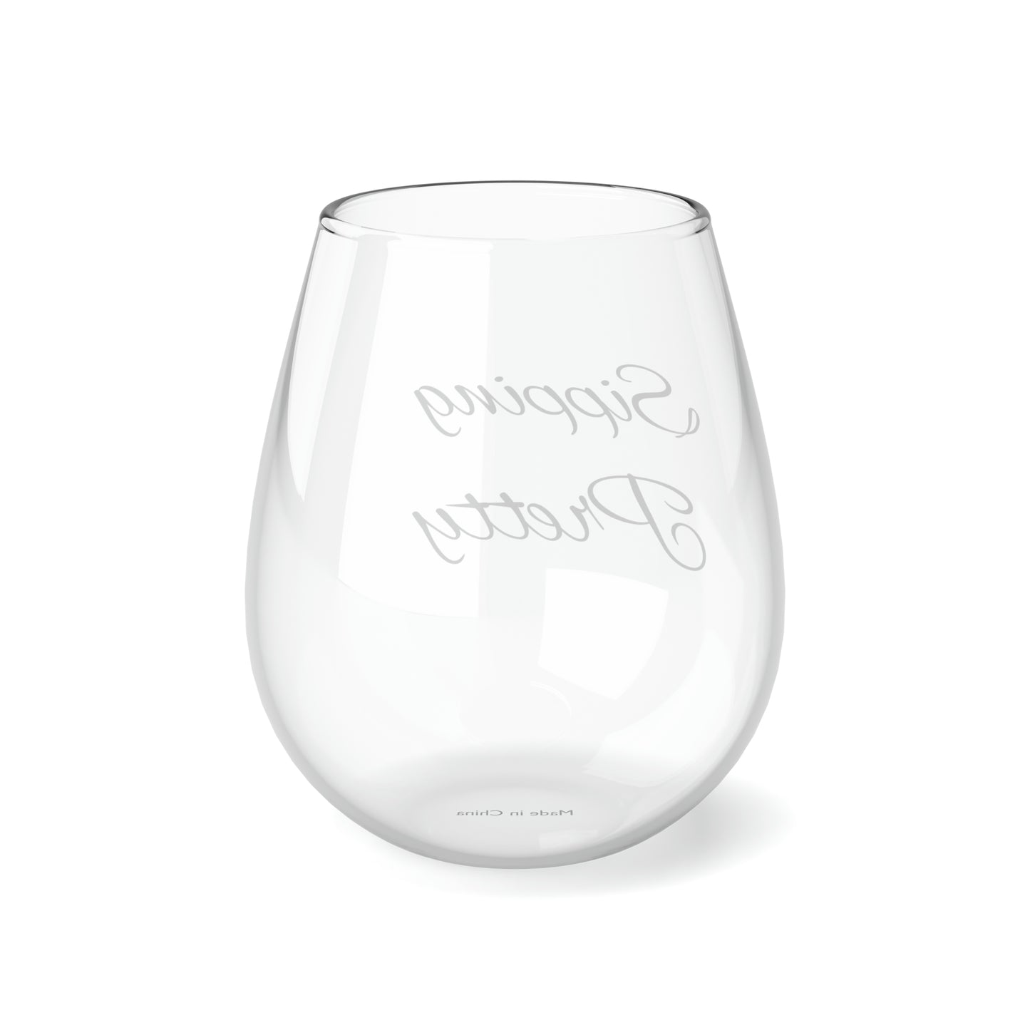 Wine Glass, Stemless Wine Glass, 11.75oz