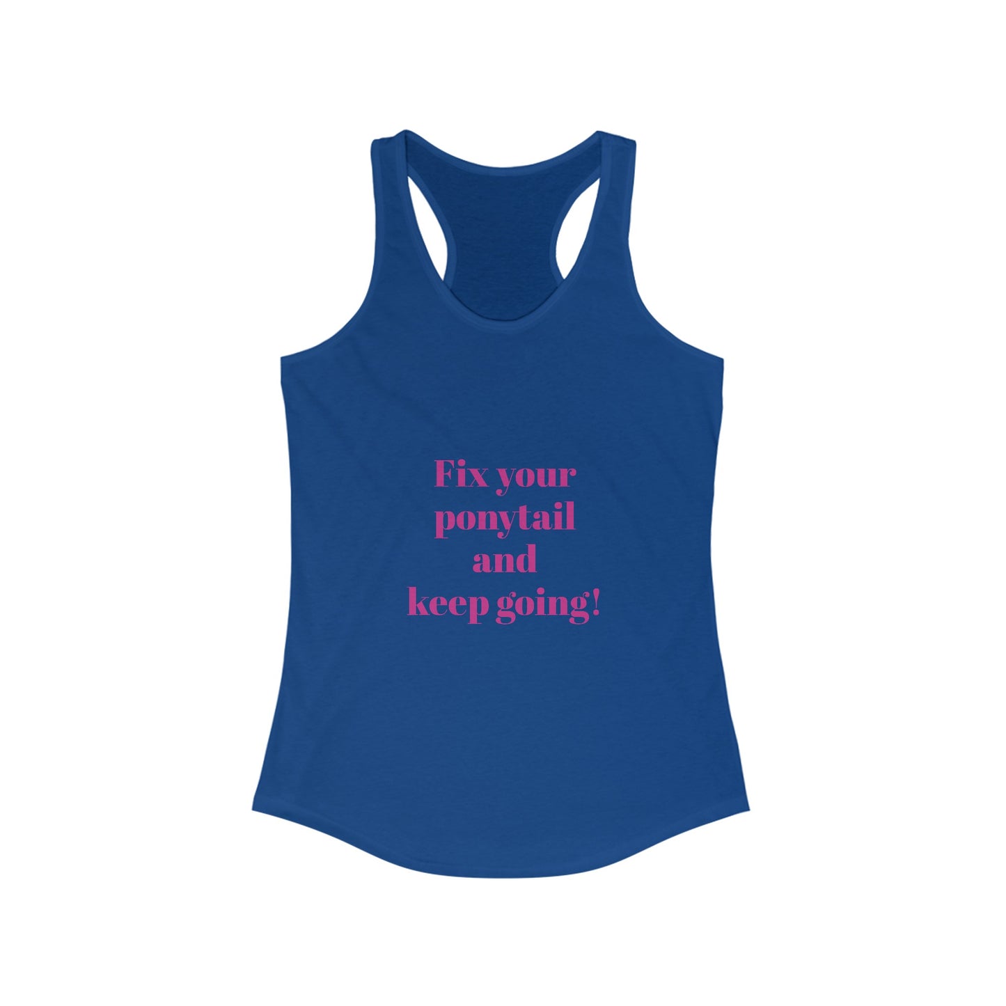 Fix Your ponytail Tank, workout tank top, Gym shirt