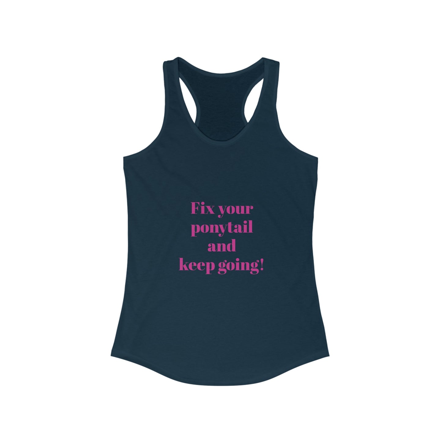 Fix Your ponytail Tank, workout tank top, Gym shirt