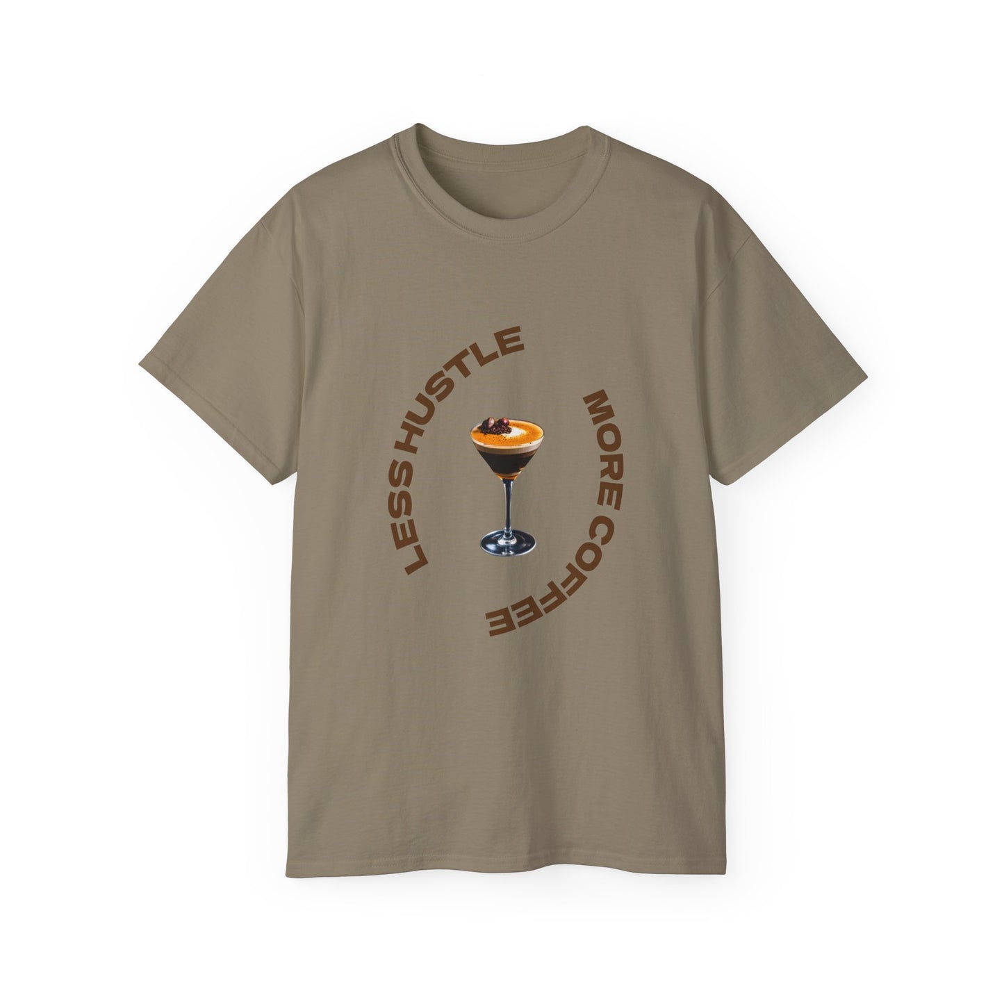 Coffee Lovers Unisex Tee - Less Hustle More Coffee Shirt, Casual Wear, Gift for Baristas, Coffee Addicts, Funny T-Shirt, Everyday Style