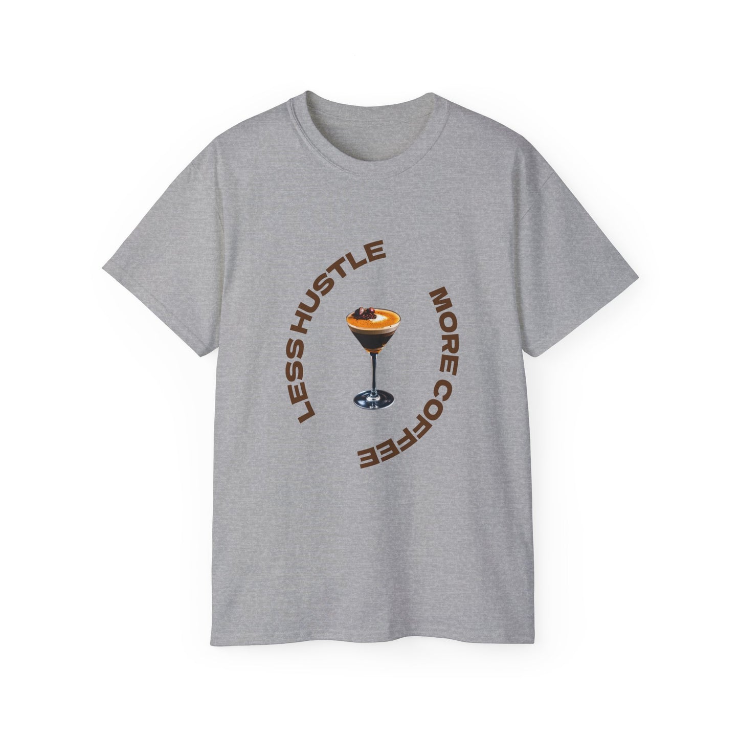 Coffee Lovers Unisex Tee - Less Hustle More Coffee Shirt, Casual Wear, Gift for Baristas, Coffee Addicts, Funny T-Shirt, Everyday Style