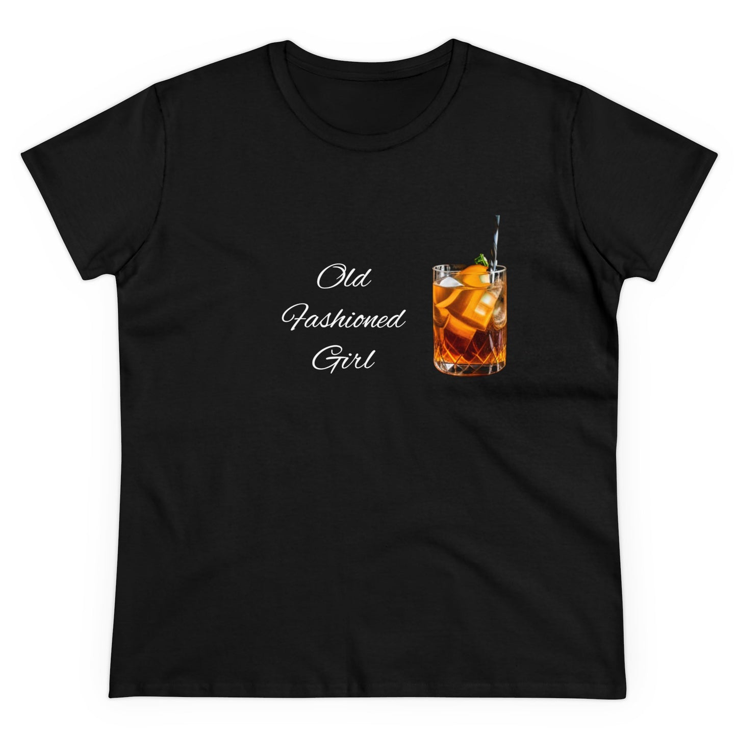 Old Fashioned Cocktail Cotton Tee | Cocktail Tshirt