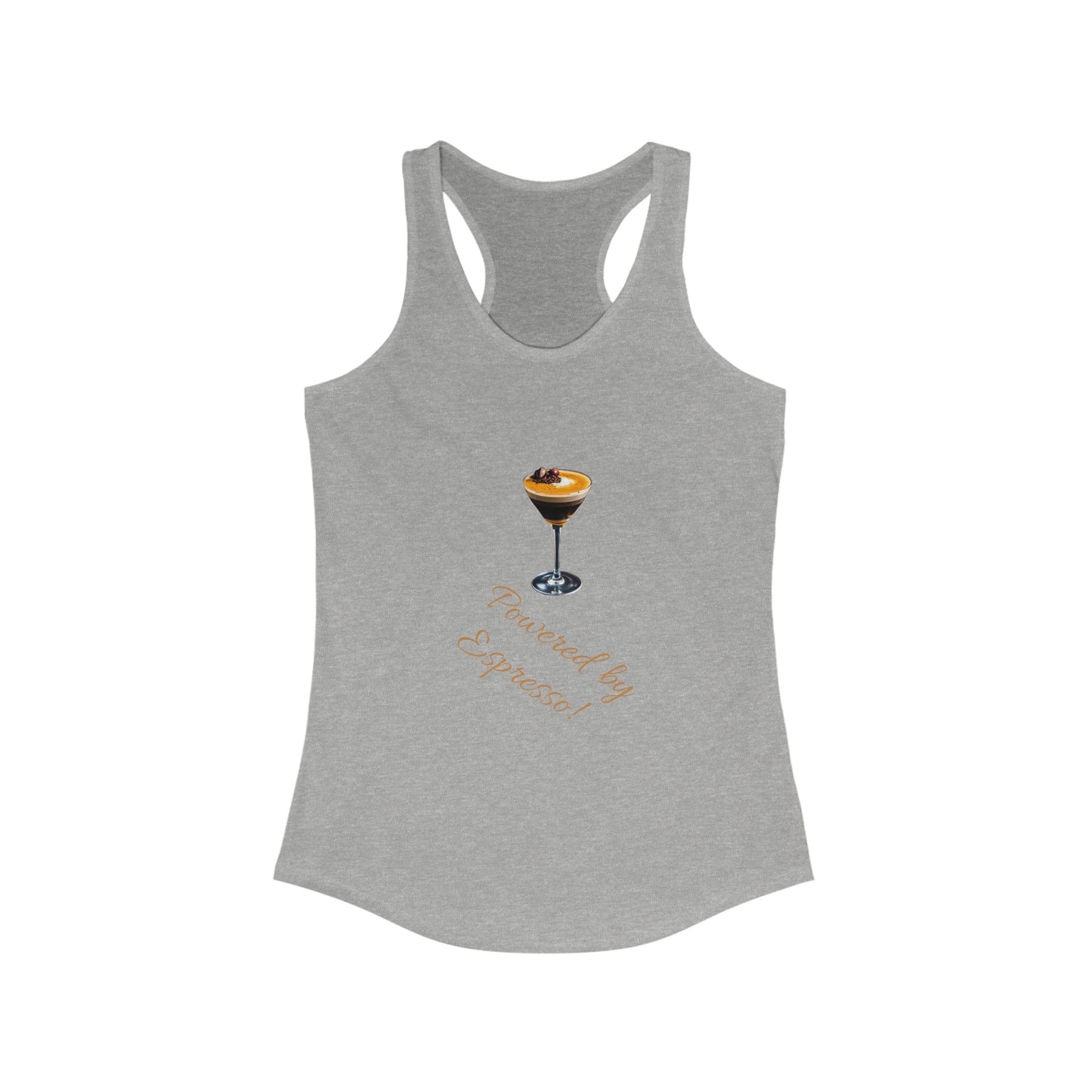 Espresso Martini top, Women's Powered by Espresso Tank, Espresso Shirt