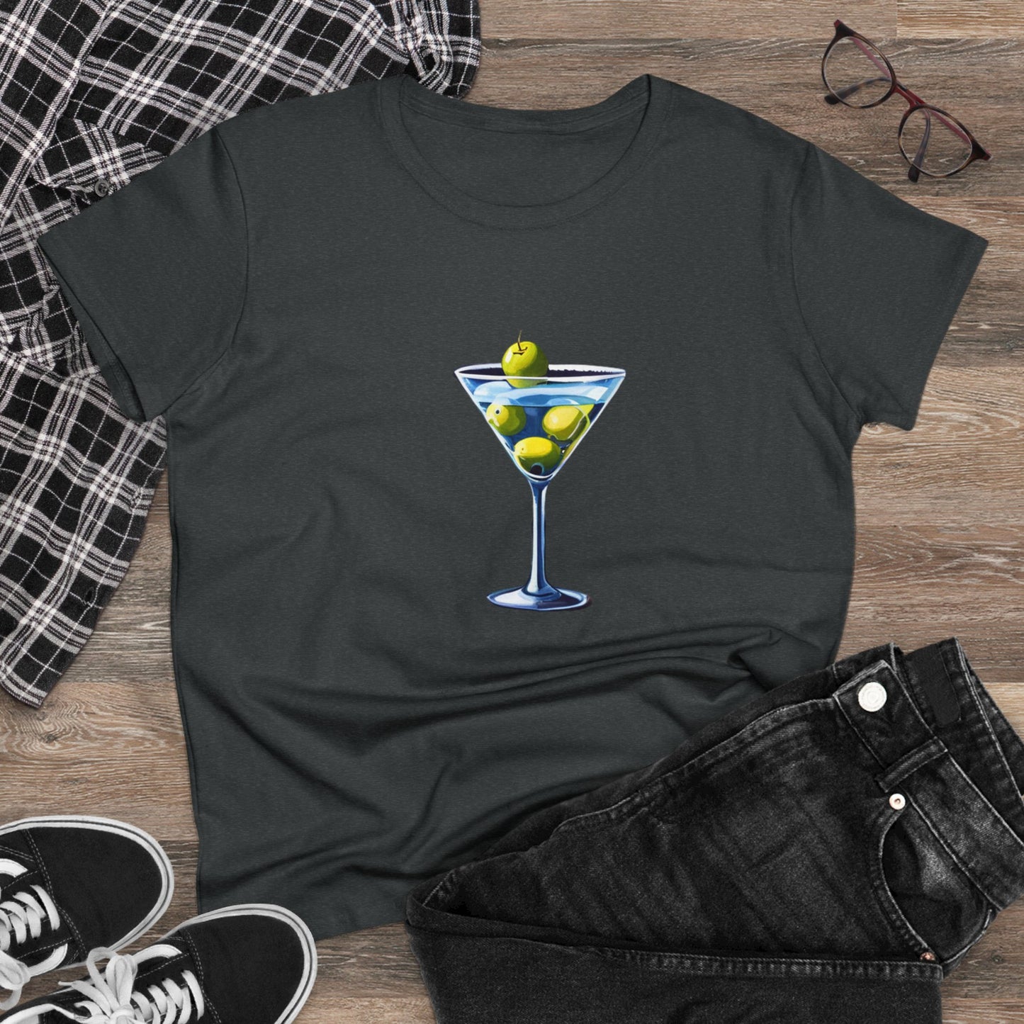 Martini T-Shirt, Women's Martini Cotton Tee