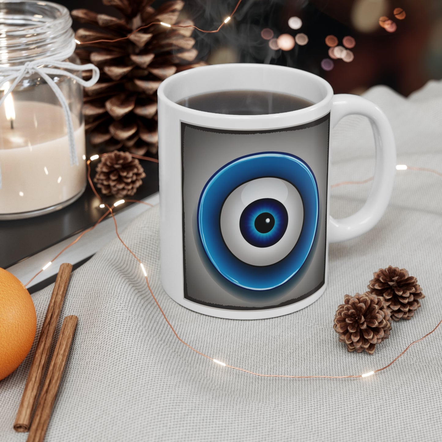 Evil Eye Mug, 11oz, Evil Eye Gifts