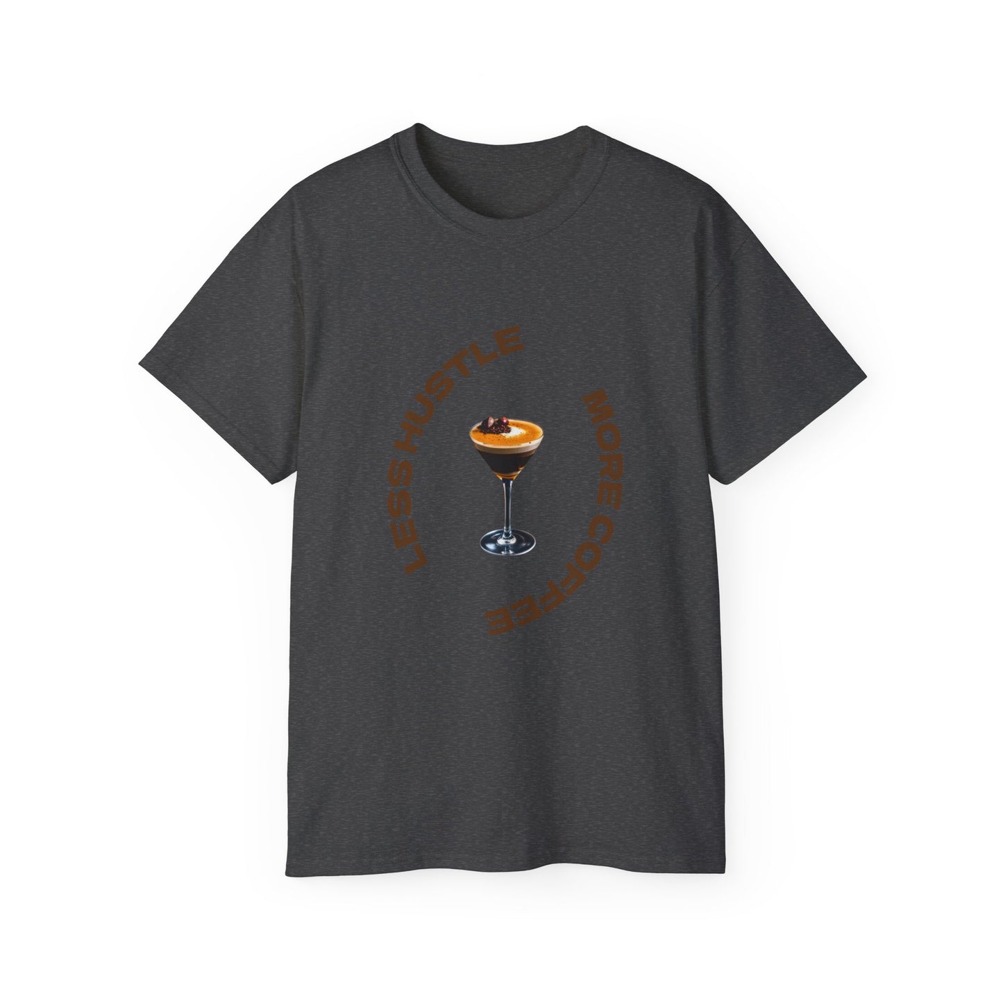 Coffee Lovers Unisex Tee - Less Hustle More Coffee Shirt, Casual Wear, Gift for Baristas, Coffee Addicts, Funny T-Shirt, Everyday Style