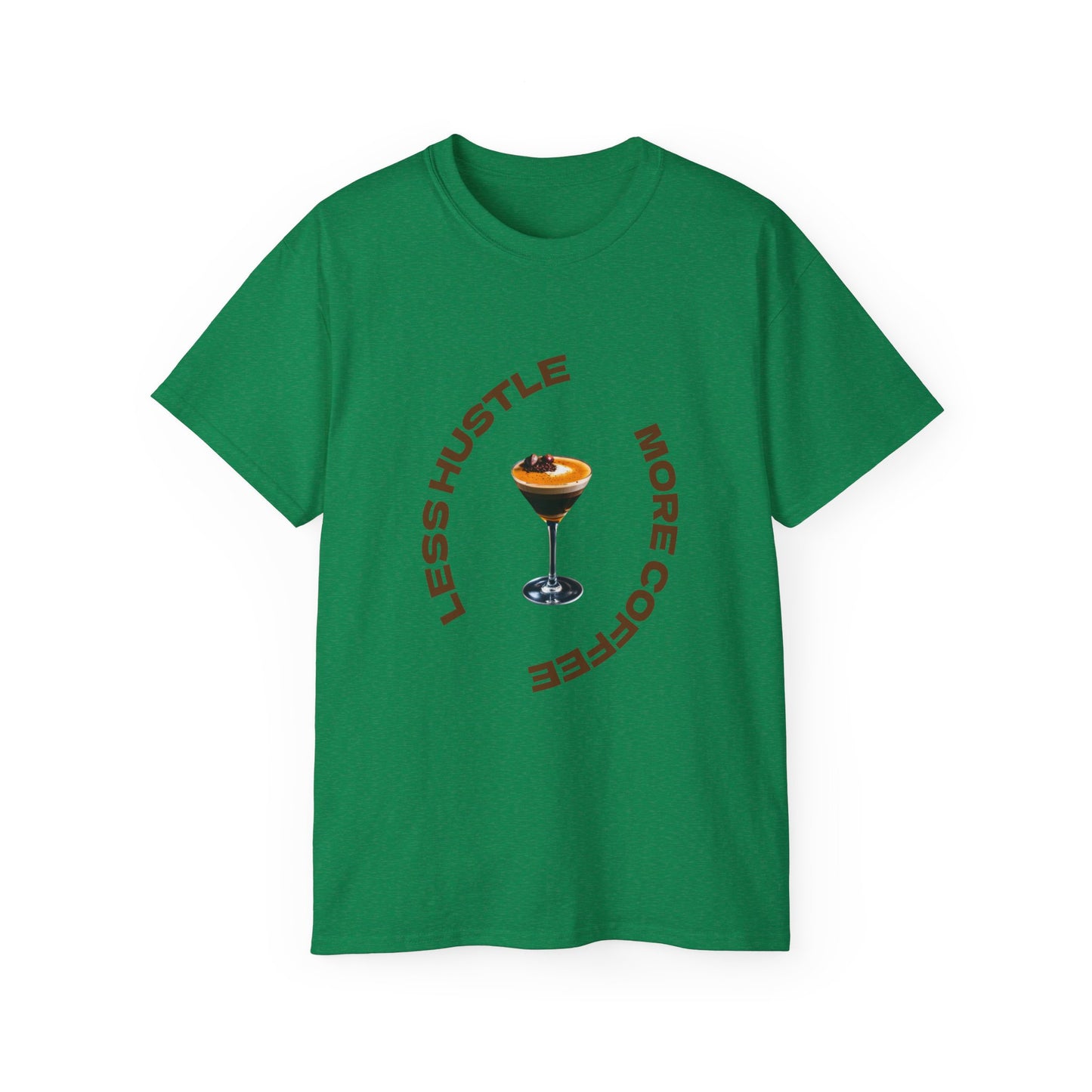 Coffee Lovers Unisex Tee - Less Hustle More Coffee Shirt, Casual Wear, Gift for Baristas, Coffee Addicts, Funny T-Shirt, Everyday Style