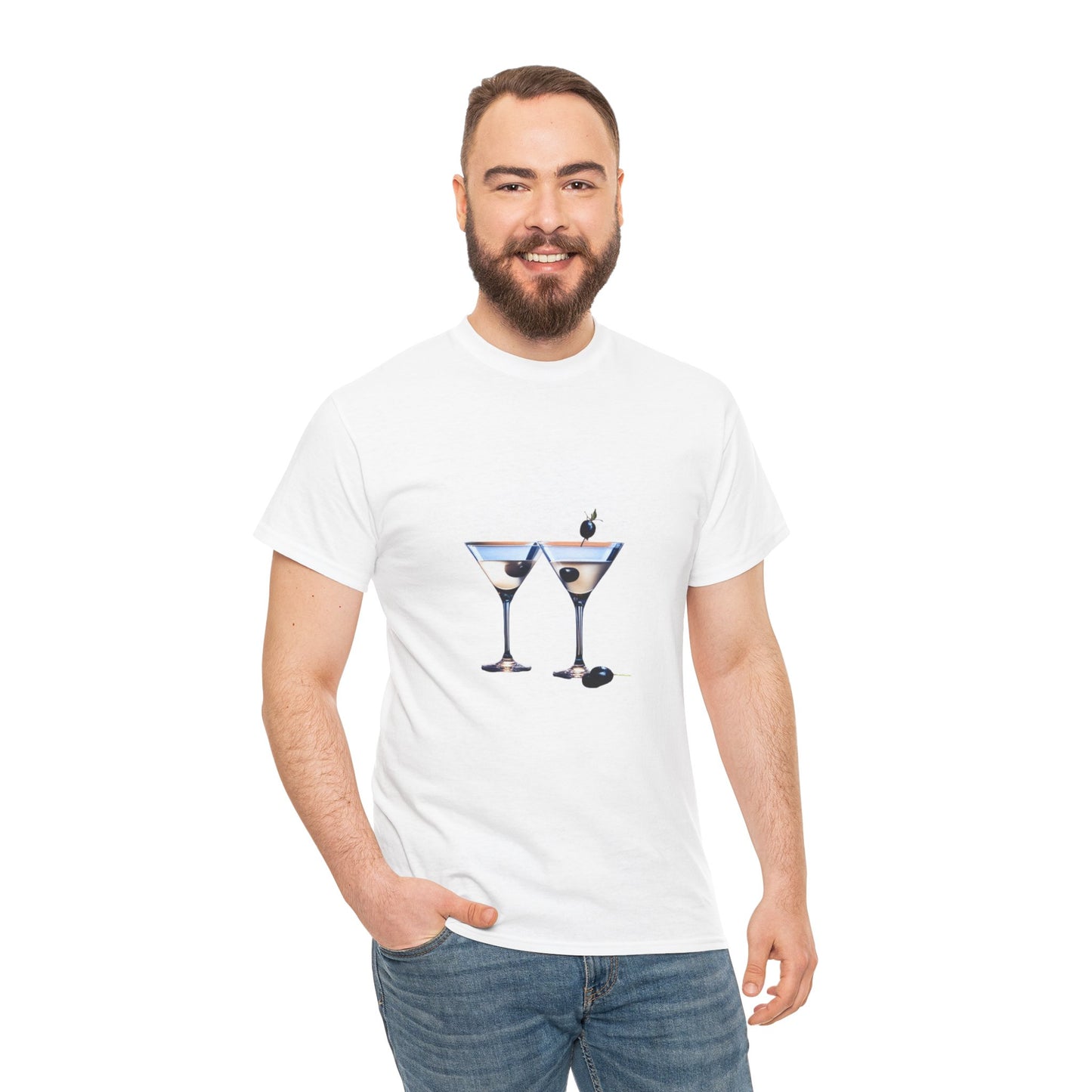 Martini Time top, Unisex Heavy Cotton Tee, Martini lover gifts