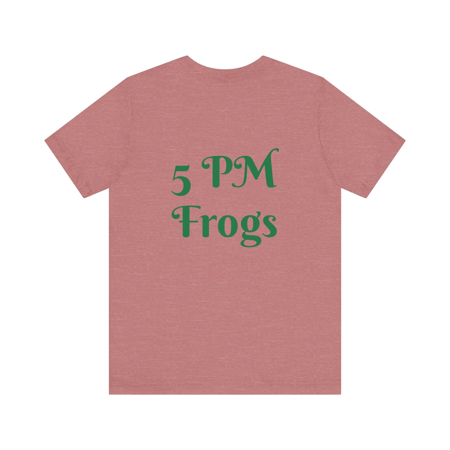 5 PM Frogs Short Sleeve Tee, Frog tee, Frog theme