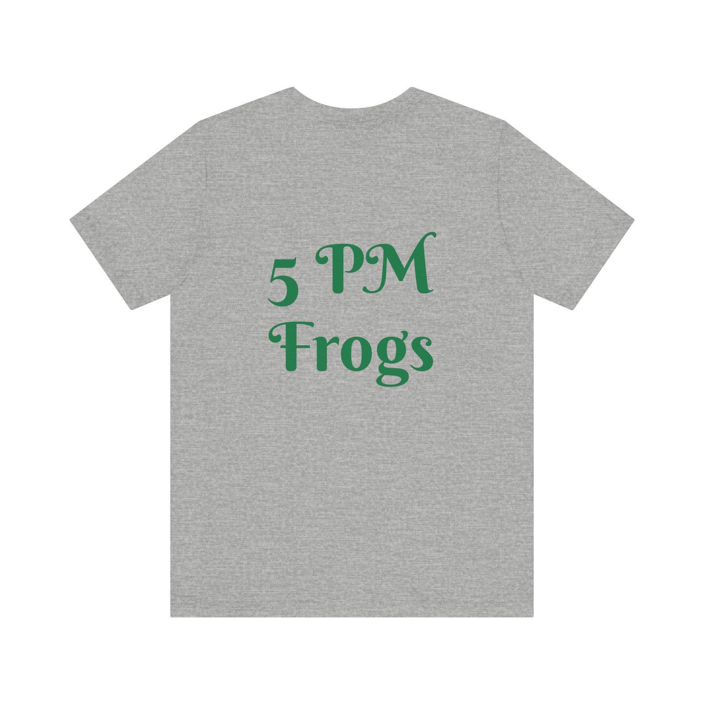 5 PM Frogs Short Sleeve Tee, Frog tee, Frog theme