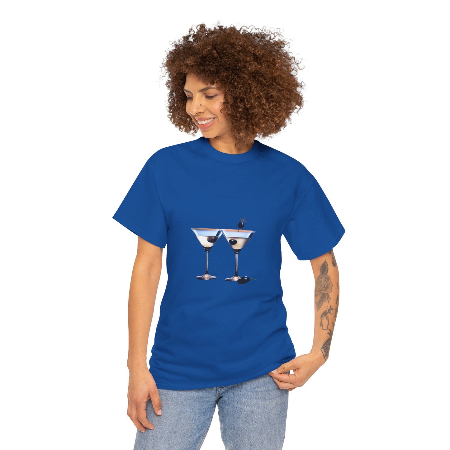Martini Time top, Unisex Heavy Cotton Tee, Martini lover gifts