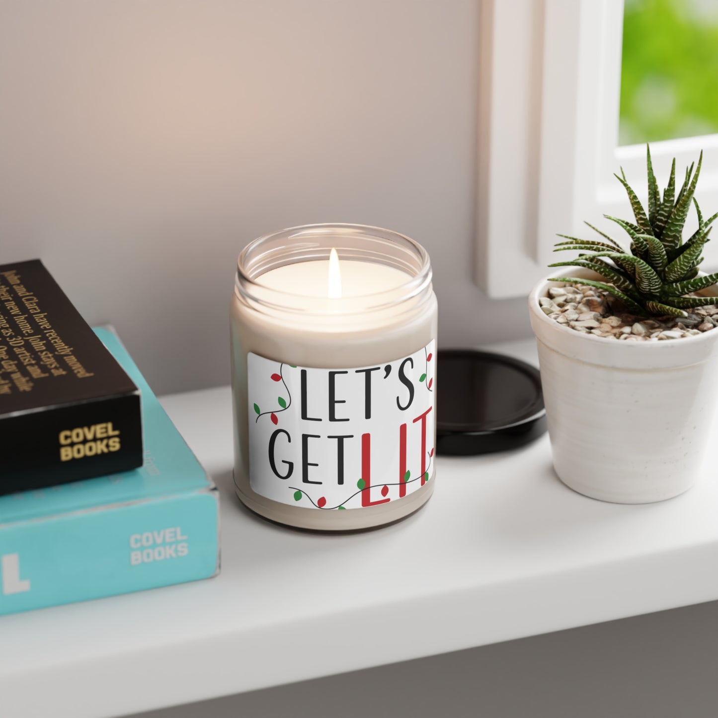 Let’s Get Lit Scented Soy Candle, 9oz