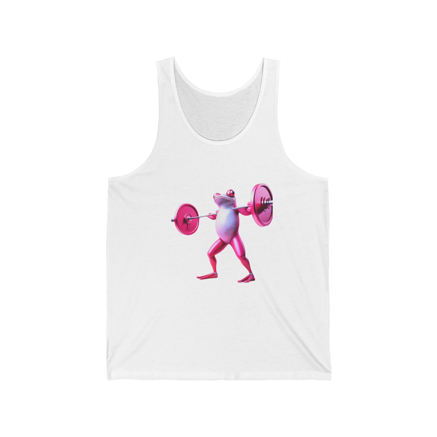 Barbell Pink Frog Jersey Tank