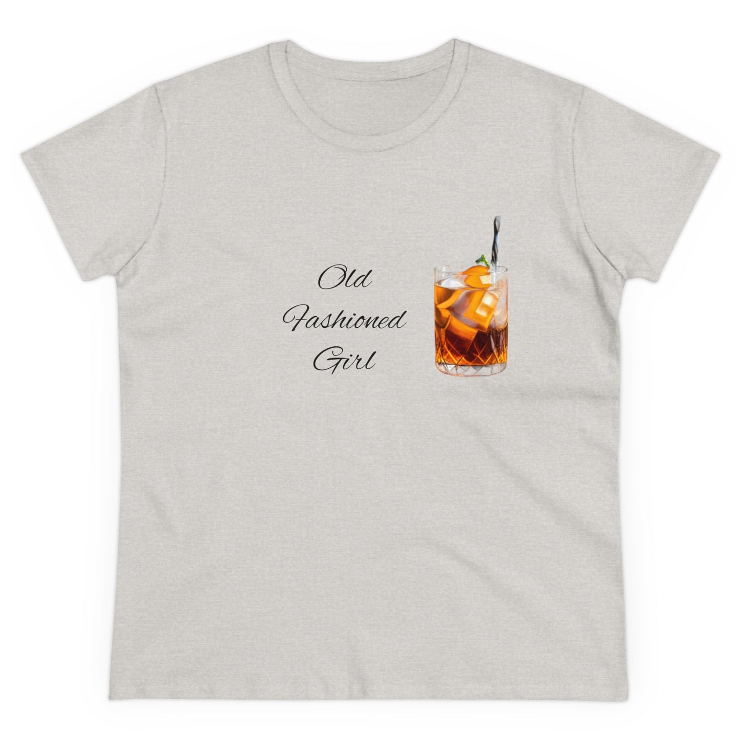 Old Fashioned Cocktail Cotton Tee | Cocktail Tshirt