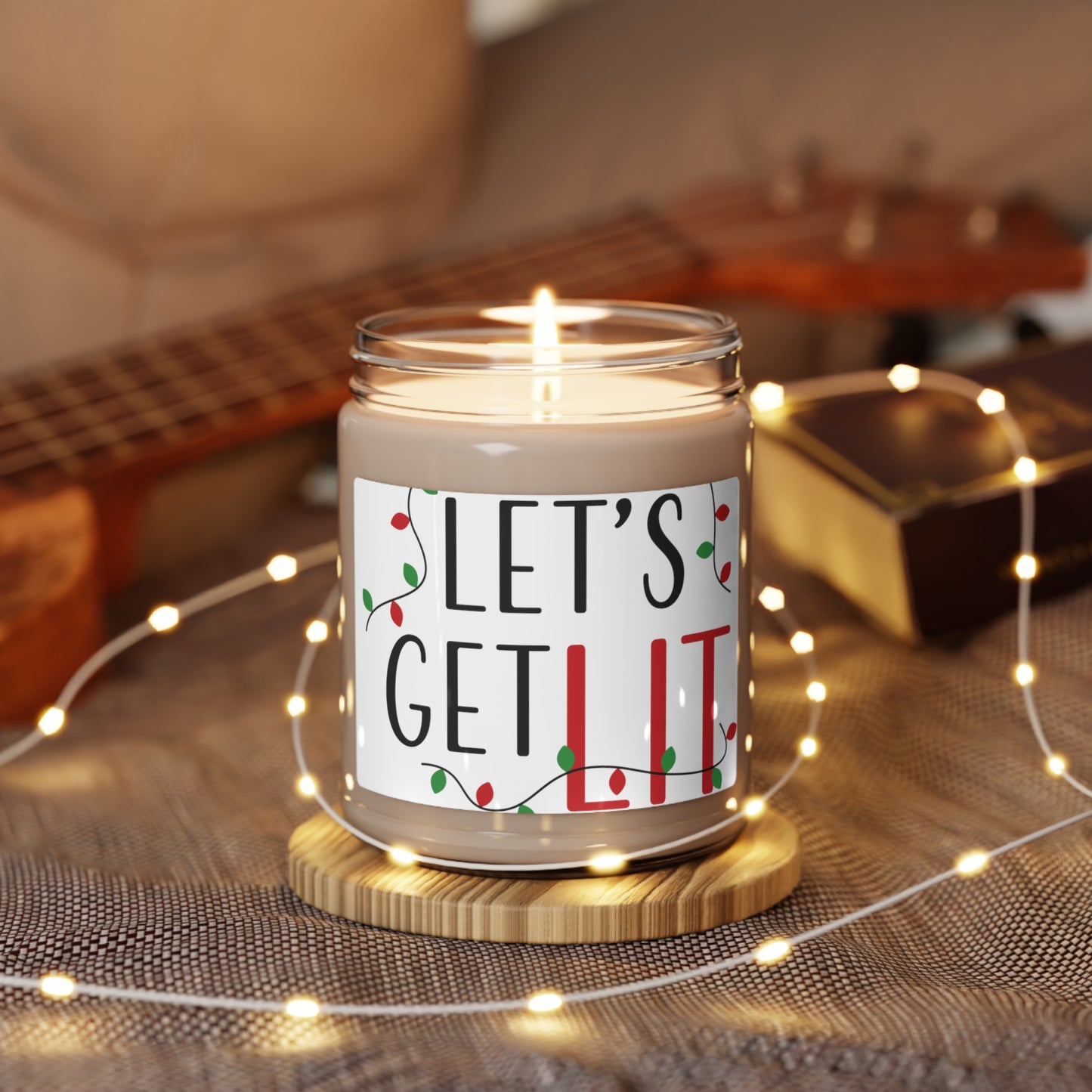 Let’s Get Lit Scented Soy Candle, 9oz