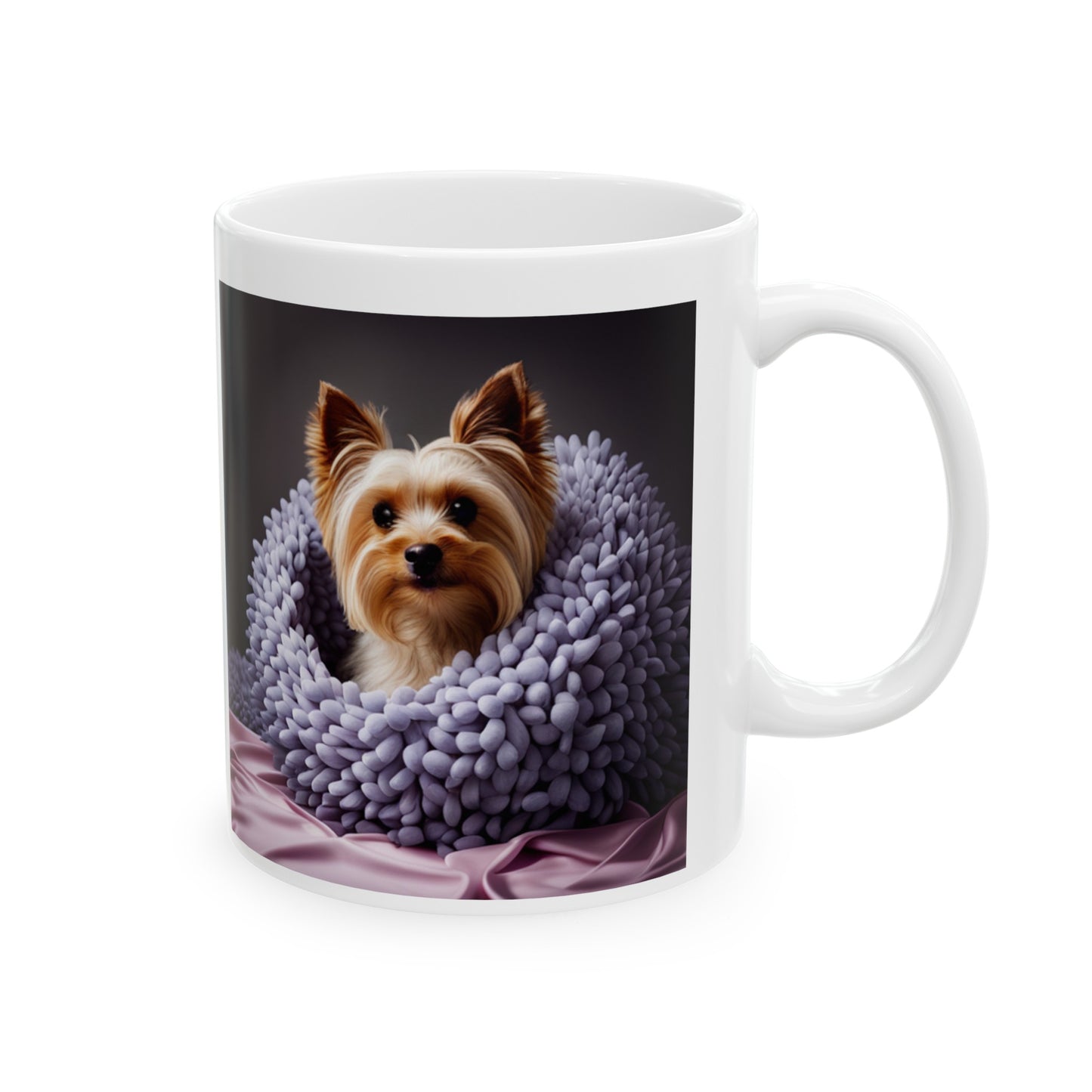 Yorkie Ceramic Mug, 11oz