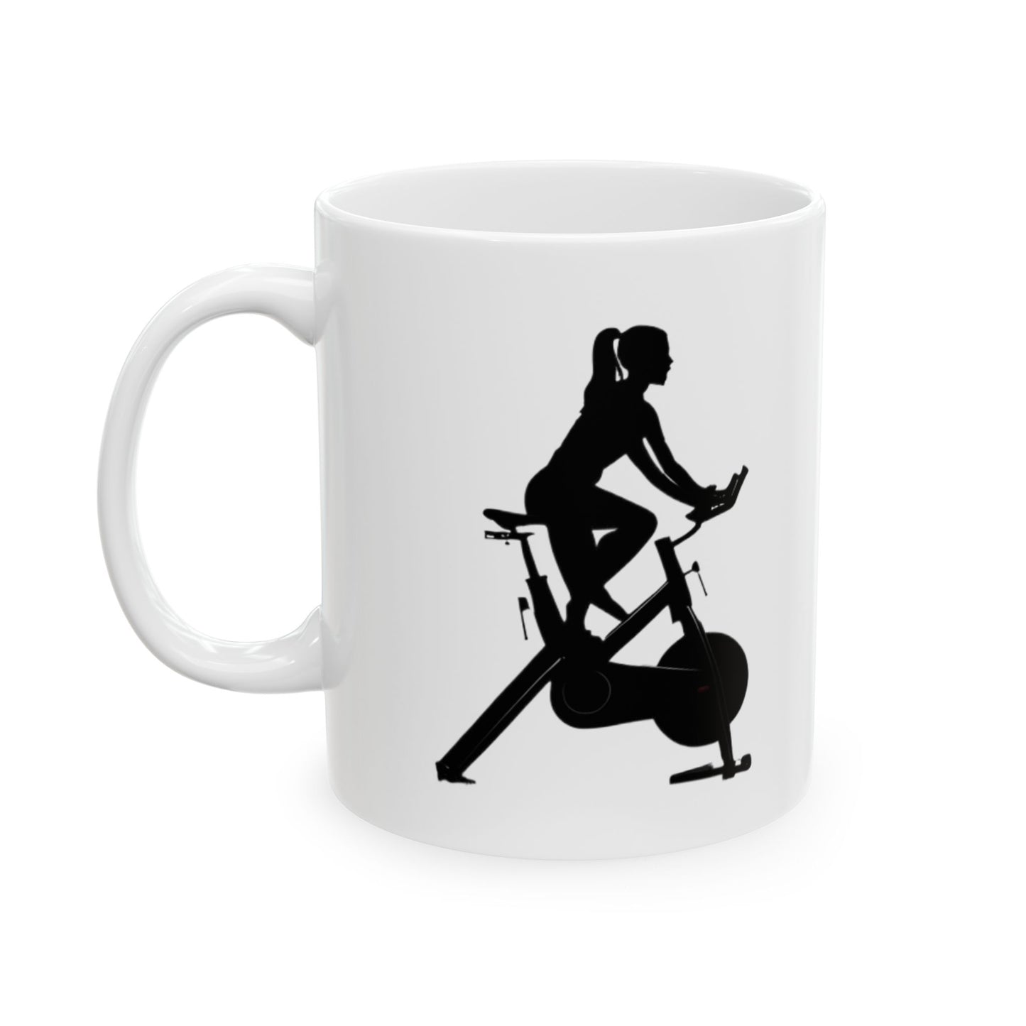 Spin bike Ceramic Mug 11oz