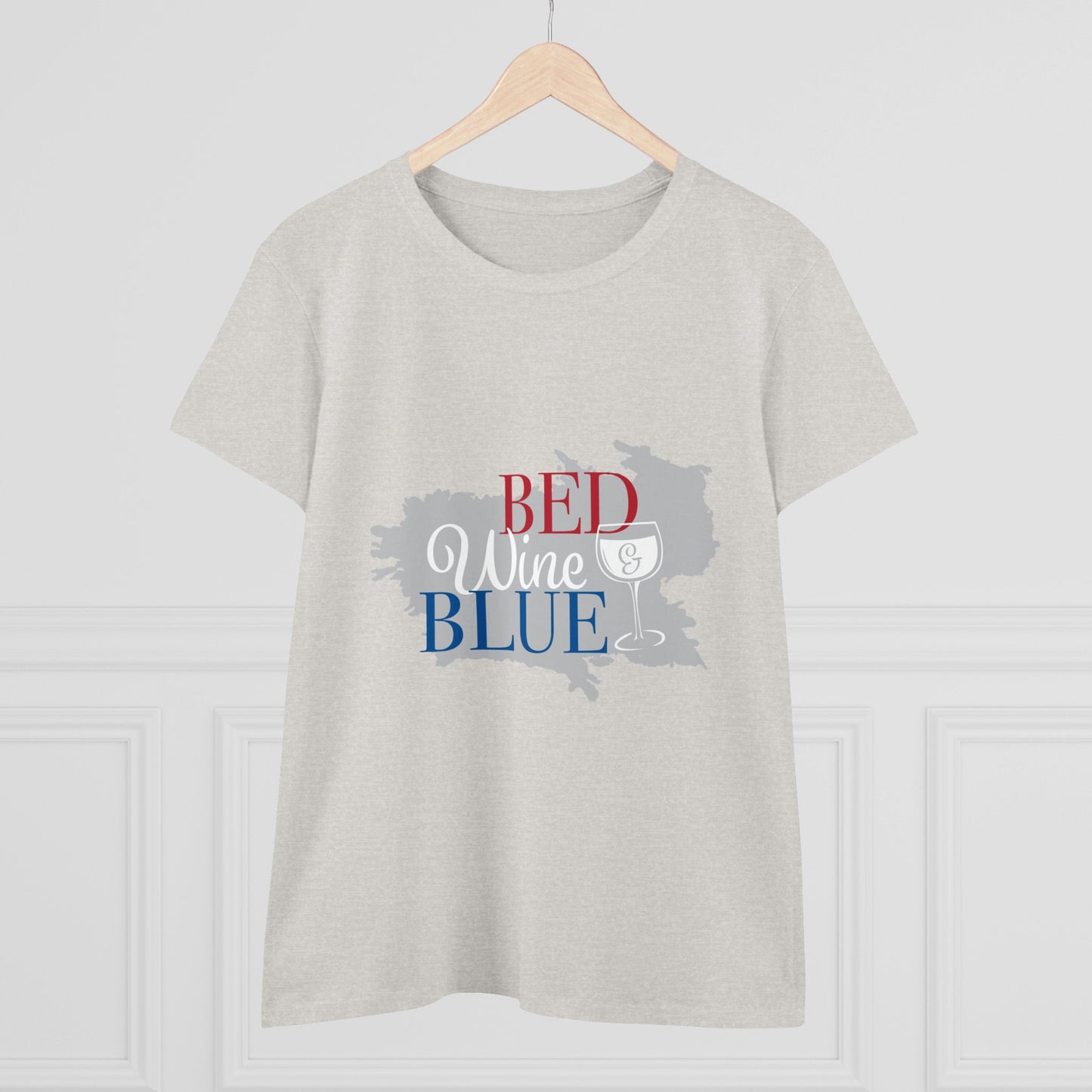 Women's Wine Cotton Tee