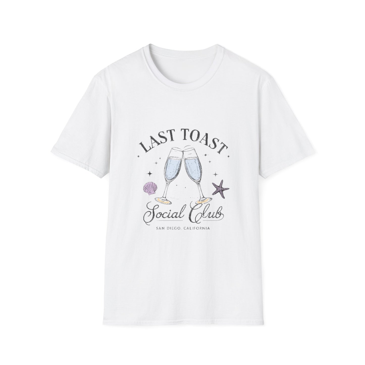 Last Toast Social Club Unisex T-Shirt, Casual Tee, Gift for Friends, Celebration Shirt, Cozy Apparel, Beach Party Outfit