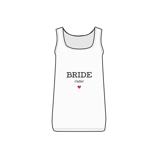 Women's Bride Crew Micro Ribbed Tank