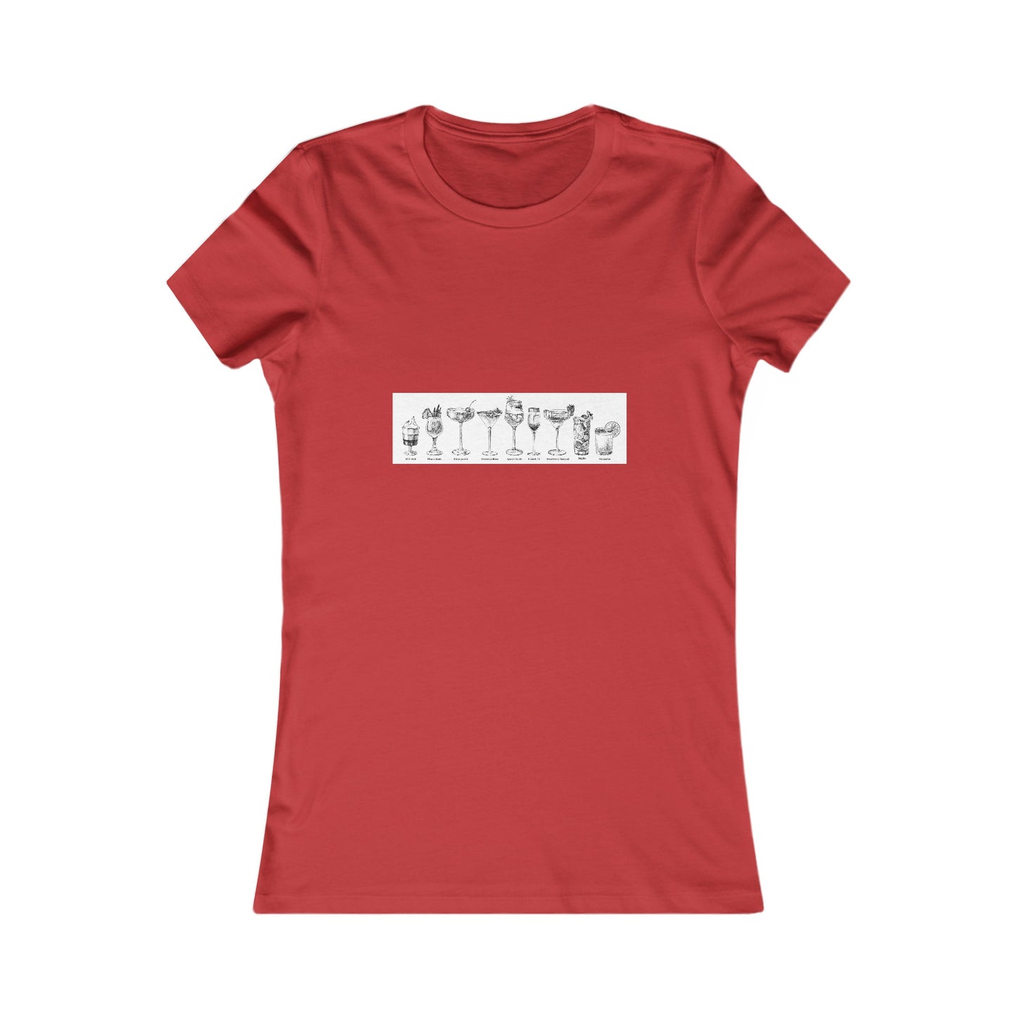 Women's Cocktail List T-shirt