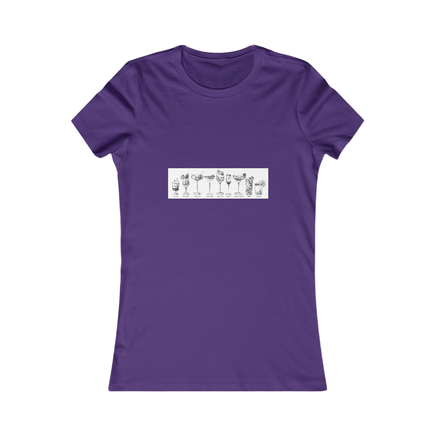 Women's Cocktail List T-shirt