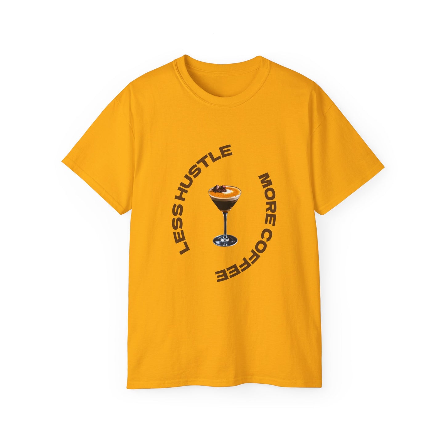 Coffee Lovers Unisex Tee - Less Hustle More Coffee Shirt, Casual Wear, Gift for Baristas, Coffee Addicts, Funny T-Shirt, Everyday Style