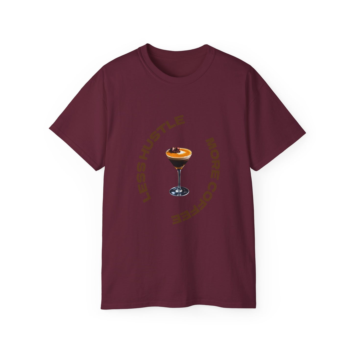 Coffee Lovers Unisex Tee - Less Hustle More Coffee Shirt, Casual Wear, Gift for Baristas, Coffee Addicts, Funny T-Shirt, Everyday Style