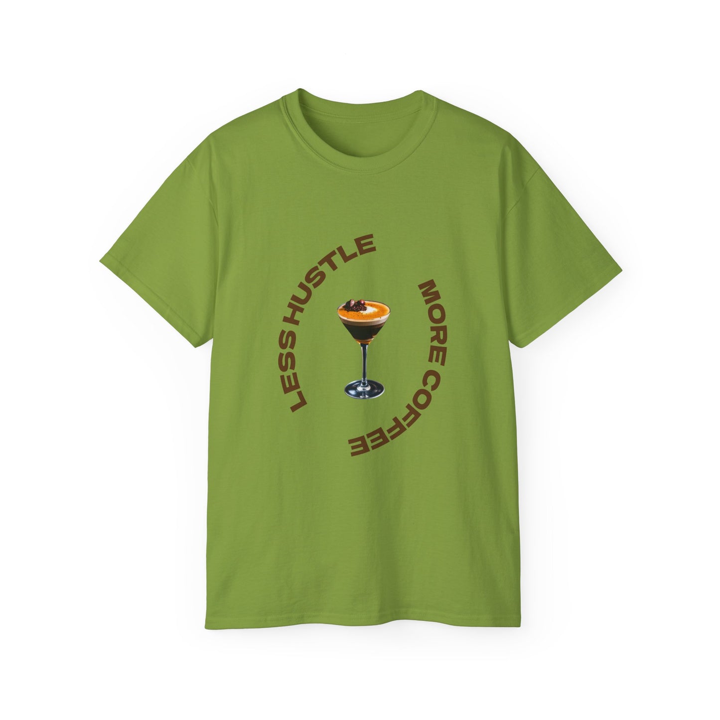Coffee Lovers Unisex Tee - Less Hustle More Coffee Shirt, Casual Wear, Gift for Baristas, Coffee Addicts, Funny T-Shirt, Everyday Style