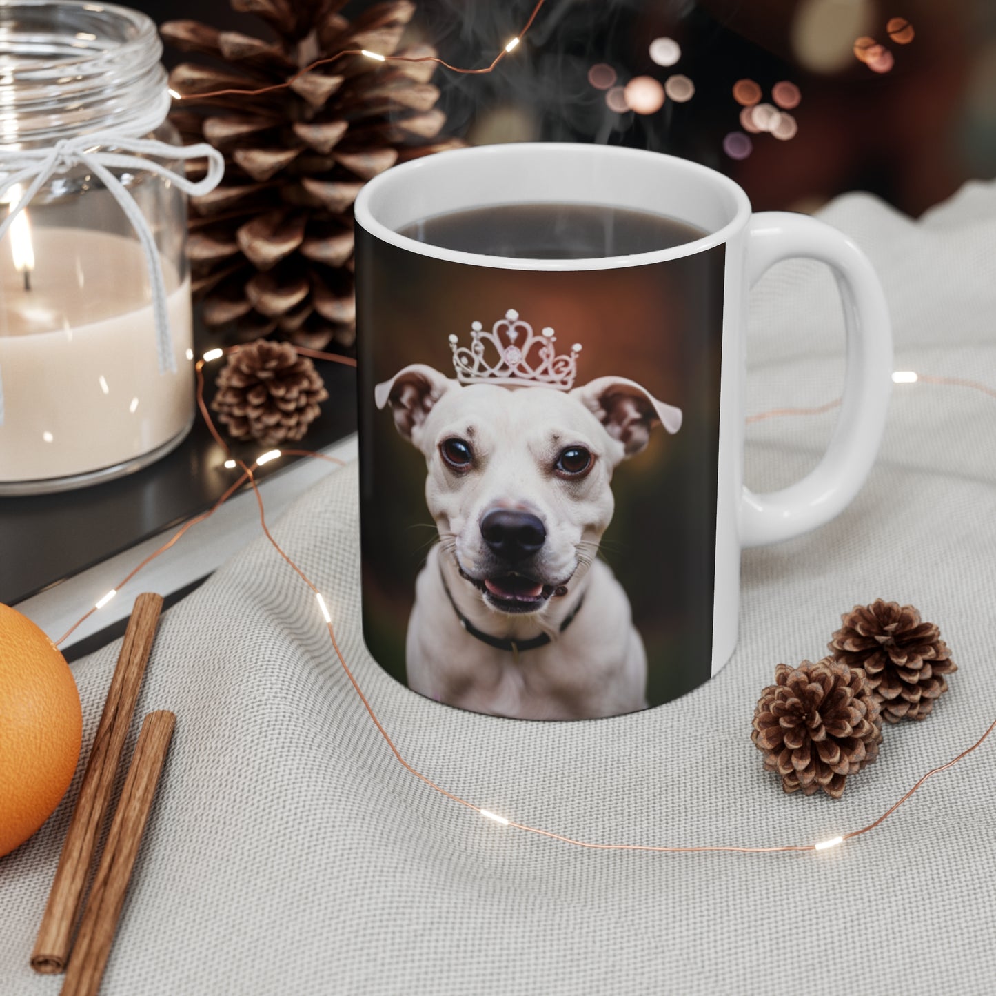 Ceramic Dog Crown Mug 11oz