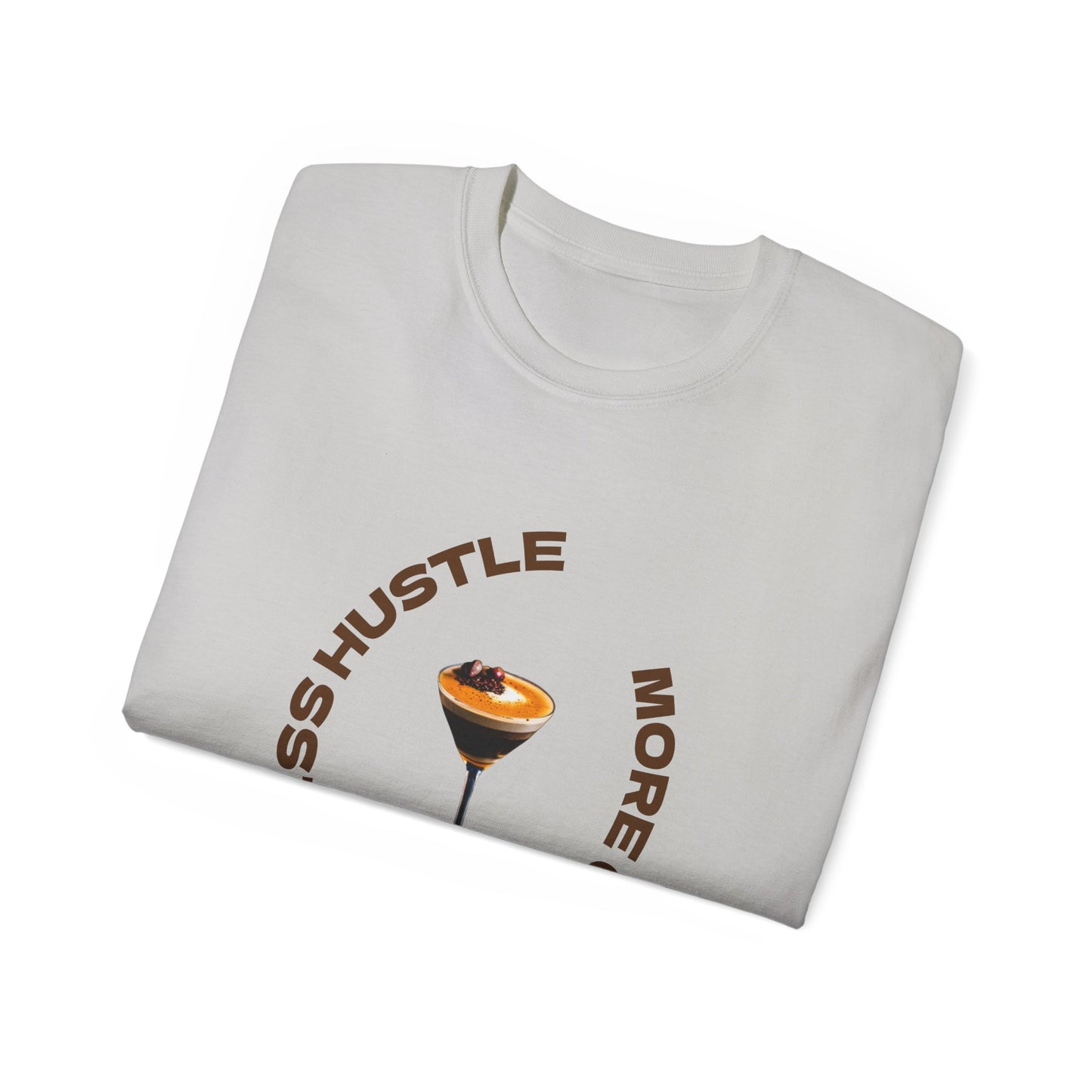 Coffee Lovers Unisex Tee - Less Hustle More Coffee Shirt, Casual Wear, Gift for Baristas, Coffee Addicts, Funny T-Shirt, Everyday Style