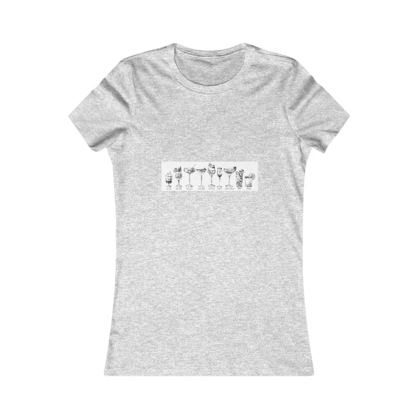 Women's Cocktail List T-shirt