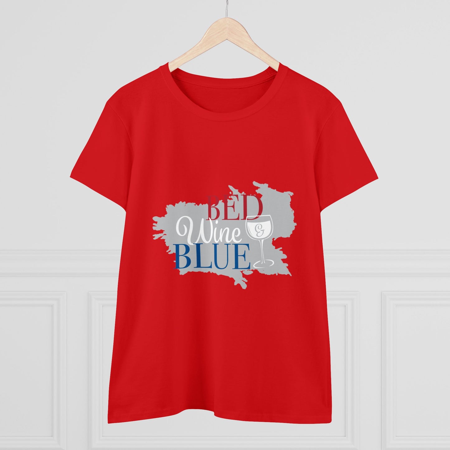 Women's Wine Cotton Tee