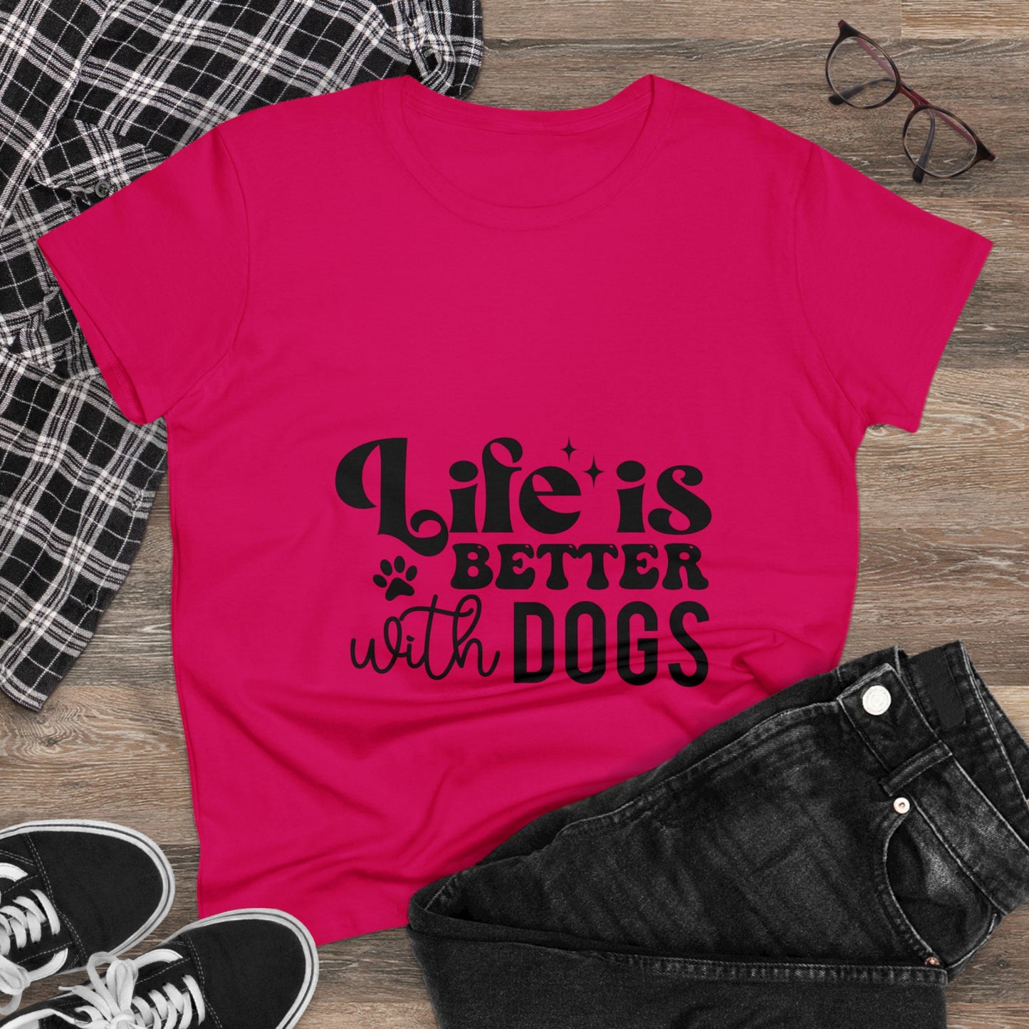 Life is better with Dogs t-shirt