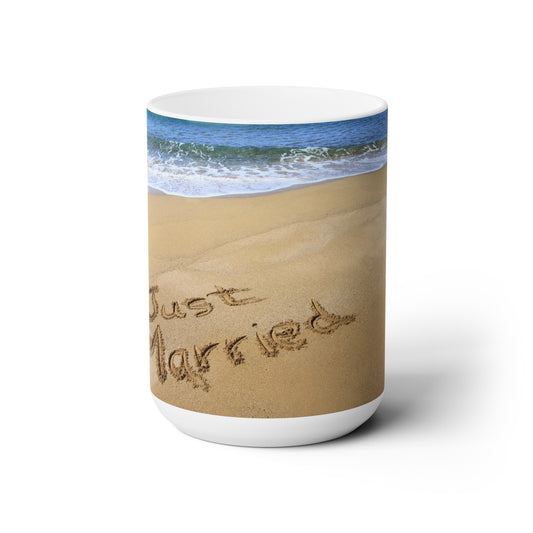 Just Married Ceramic Mug 15oz