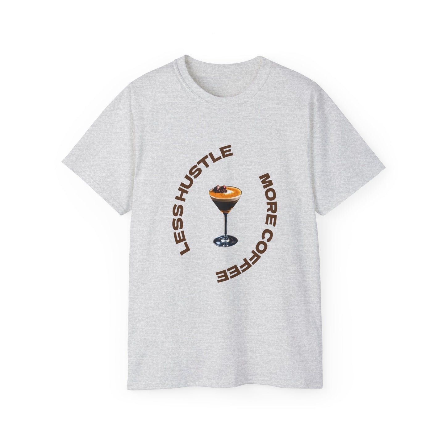 Coffee Lovers Unisex Tee - Less Hustle More Coffee Shirt, Casual Wear, Gift for Baristas, Coffee Addicts, Funny T-Shirt, Everyday Style